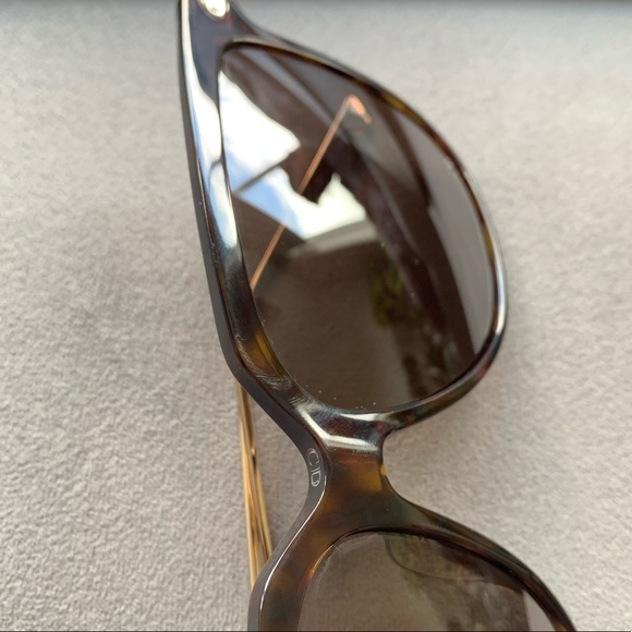 NWT DIOR Link3F Sunglasses Square Tortoise Gold - Picture 13 of 16